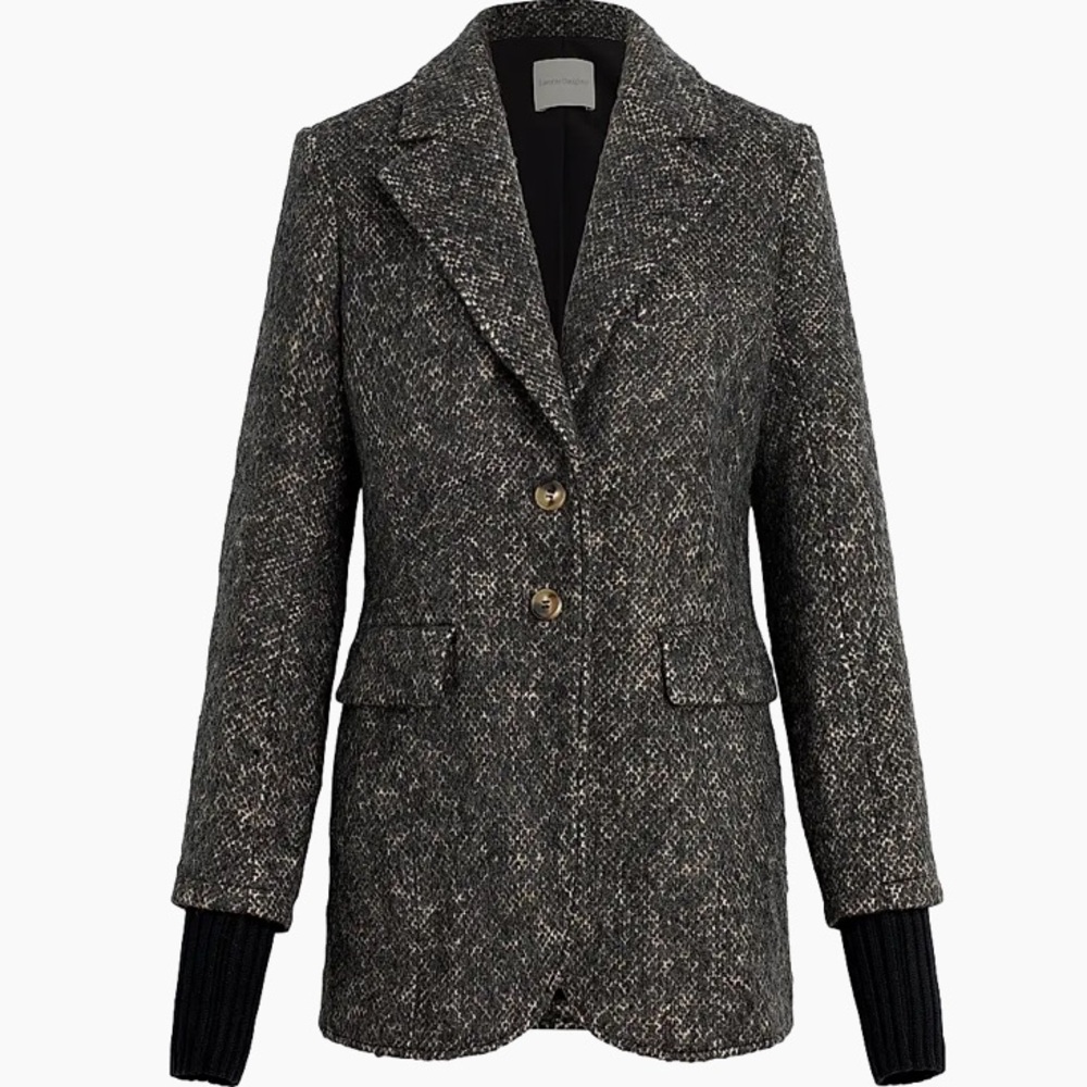 Favorite Daughter Charcoal Tweed Blazer
